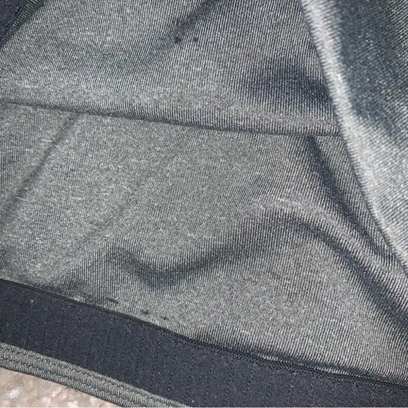 Nike Sports Bra Women’s Size Small Smoke Grey‎ Black Swoosh Logo Dri-fit - Picture 9 of 10